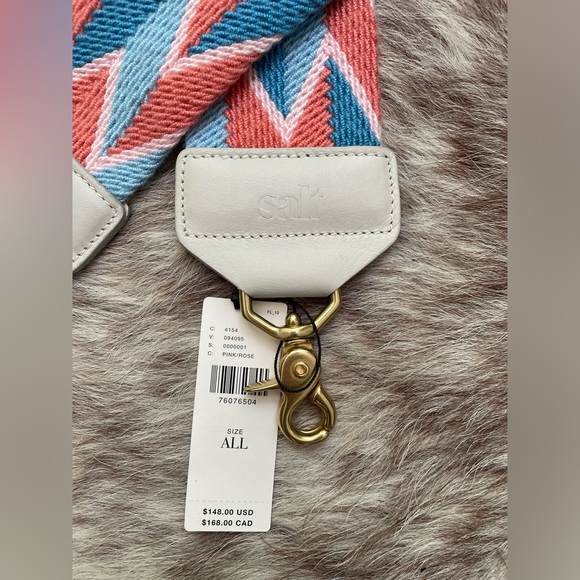 The Jessica 41” Salt Crossbody Purse Strap - Picture 2 of 2